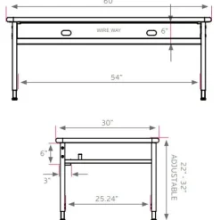 Smith System Planner Makerspace Table^ Art Tables