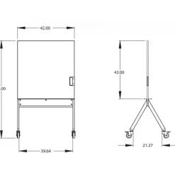 Smith System Planner Studio Mobile Whiteboard^ Mobile Reversible Boards