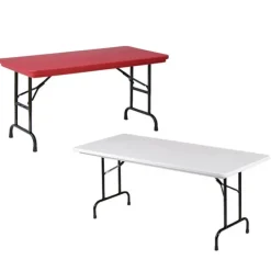 Correll Plastic Resin Folding Tables^ Folding