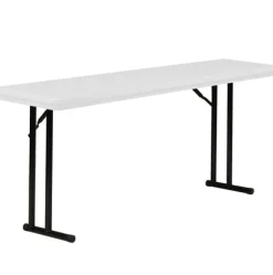 Correll Plastic Resin Seminar Tables w/ Offset Folding Legs^ Training & Seminar|Folding