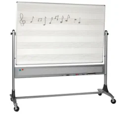 Best-Rite Platinum Reversible Whiteboards with Music Lines^ Combination Boards|Mobile Reversible Boards