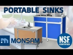 Monsam Portable Science Lab Workstation with Single Basin Sink^ Science Workstations|Clean-Up & Portable Sink Units