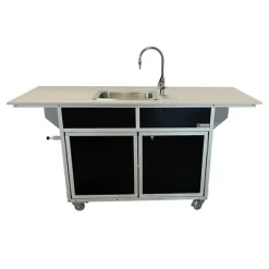 Monsam Portable Science Lab Workstation with Single Basin Sink^ Science Workstations|Clean-Up & Portable Sink Units