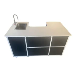 Monsam Portable Science Workstation with Single Basin Sink for Instructors^ Science Workstations