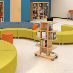 Mooreco Porto Mobile Book Tower^ Bookcases