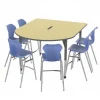 Marco Group Premier Standing Height Multimedia Table and Apex Adjustable Stool Package^ Activity Table & Chair Packages|Activity Tables & Chairs