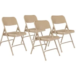 National Public Seating Premium Metal Folding Chairs Model 200 (4 Pack)^ Folding Chairs