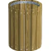 Ultra-Play Pressure Treated Round Outdoor Trash Receptacle^ Trash & Recycling Bins