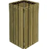 Ultra-Play Pressure Treated Square Outdoor Trash Receptacle^ Trash & Recycling Bins