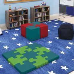 Mooreco Puzzle Soft Seating - Set of 9 Floor Pads^ Floor Seating|Flexible Seating