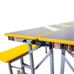 AmTab Quick Ship All-in-One Mobile Cafeteria Convertible Bench Table^ Cafeteria|Cafeteria Tables