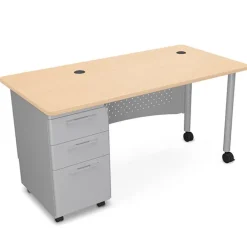 Mooreco Quick Ship Avid Single Pedestal Desk^ Teacher Desks|Instructor Desks