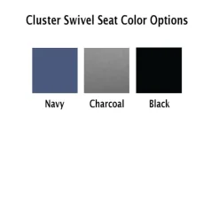National Public Seating Quick Ship Cluster Swivel Booth with MDF Top^ Cafeteria Booths|Cafeteria