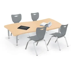 Mooreco Quick Ship Hierarchy Creator Rectangle Table & Chair Package Set – 58