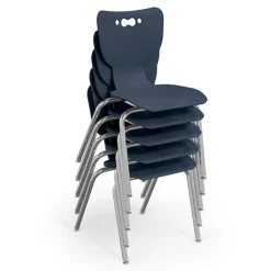 Mooreco Quick Ship Hierarchy Kidney Table & Chair Package Set – 72"W x 48"D Table with Four 12"H Chairs^ Activity Tables & Chairs|Activity Table & Chair Packages