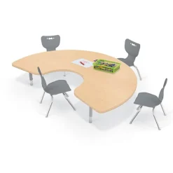 Mooreco Quick Ship Hierarchy Kidney Table & Chair Package Set – 72