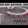 Paragon Quick Ship Koi Collaborative School Desk (33" x 22")^ Dry Erase Desks