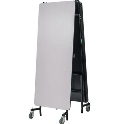 National Public Seating Quick Ship 12' Rectangle Mobile Table with MDF Core and Protect Edge - Black Frame^ Cafeteria|Cafeteria Tables