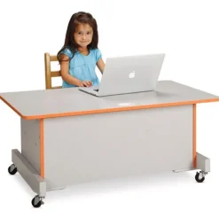 Jonti-Craft Rainbow Accents Apollo Single Computer Desk^ Computer Lab