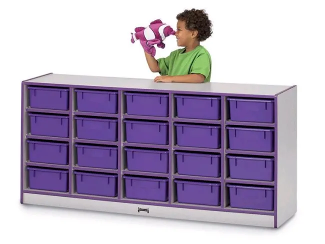 Jonti-Craft Rainbow Accents Tub Singles Cubbie Storage Units^ Cubbies