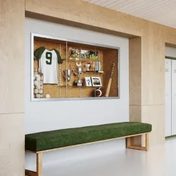 Waddell Recessed Series Wall Cases^ Enclosed Boards