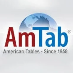 AmTab Rectangle Cafeteria Cafe Table (42'' H)^ Cafe Tables|Café