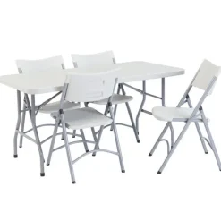 National Public Seating Rectangle Folding Table & Plastic Folding Chair Packages^ Folding Chairs|Folding Tables & Chairs
