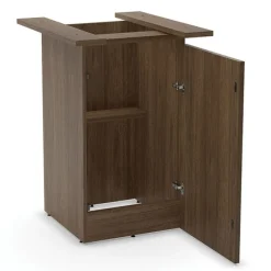 OfficeSource Rectangle Shaped Conference Table w/ Pedestal Cube Base & Access Doors (8')^ Conference