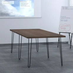 OfficeSource Rectangle Shaped Conference Table w/ Hairpin Legs (11')^ Conference