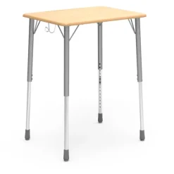 Virco Rectangle Top Zuma Desk w/ Backpack Hanger^ Open Front School Desks