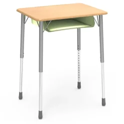 Virco Rectangle Top Zuma Desk w/ book box^ Open Front School Desks