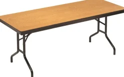 AmTab Rectangular Plywood Core Folding Tables^ Folding