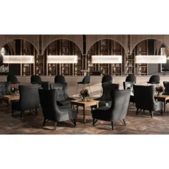 OfficeSource Remington Wingback Upholstered Lounge Chair^ Reception & Waiting Room