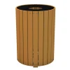 Frog Furnishings Resinwood Round Receptacles^ Trash & Recycling Bins