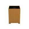 Frog Furnishings Resinwood Square Receptacles^ Trash & Recycling Bins