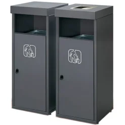 Magnuson Retto Outdoor Waste & Recycling Receptacles^ Trash & Recycling Bins