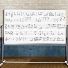 Luxor Reversible Mobile Magnetic Music Whiteboard (4' x 6')^ Graphic Boards