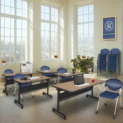 Regency Office Products Rico Stack Chair Package^ Plastic Stacking Chairs