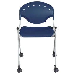 Regency Office Products Rico Stack Chair with Casters Package^ Plastic Stacking Chairs
