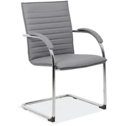 OfficeSource Ridge Collection Guest Chair w/ Sled Base^ Reception & Waiting Room