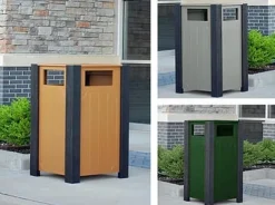 Frog Furnishings Ridgeview Receptacle (32 Gal)^ Trash & Recycling Bins