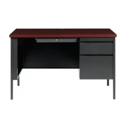 Hirsh Industries Right Hand Single Pedestal Desk - 48" W x 30" D^ Teacher Desks|Instructor Desks