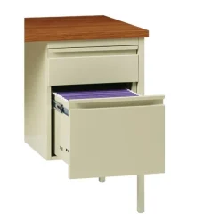 Hirsh Industries Right Hand Single Pedestal Desk - 48