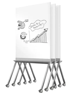 Ghent Roam Mobile Whiteboard^ Mobile Reversible Boards