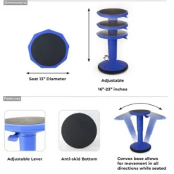 Bintiva Rock'N Adjust Wobble Stool^ Active Seating|Flexible Seating