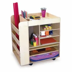 Whitney Brothers Rolling Art Center^ Art Supply Cabinets|Flat File & Paper Racks