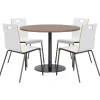 KFI Seating Round Cafe Table with JIVE Stack Chairs^ Cafe Table & Chair Sets|Breakroom & Café