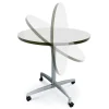 Allied Round Dry Erase Nest and Fold Bar Height Café Tables^ Dry Erase|Dry Erase Desks
