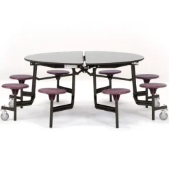National Public Seating Round Mobile Stool Cafeteria Tables^ Cafeteria|Cafeteria Tables