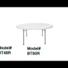 National Public Seating Round Plastic Resin Banquet Folding Tables^ Folding